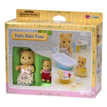 Sylvanian Families la hora del baño para el bebé