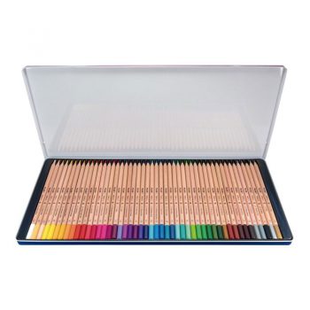 Caja metálica 48 lápices de colores con mina grande 3,5 mm 213, multicolor MILAN
