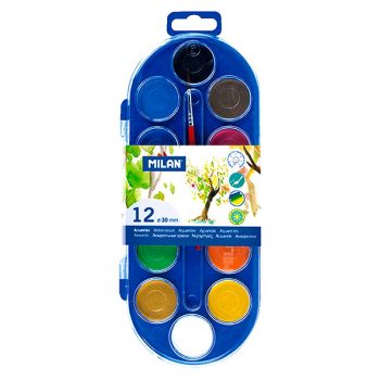 Estuche de 12 acuarelas MILAN