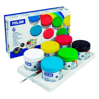 Pack de 6 temperas MILAN