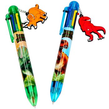 Bolígrafo con 6 colores de tinta - Dino World