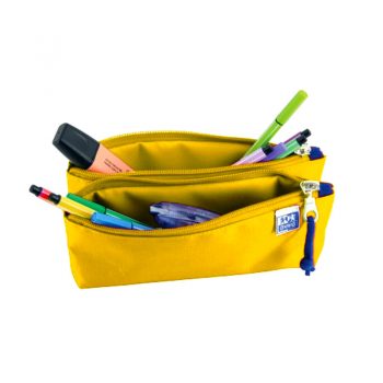 Estuche Amarillo Oxfordkids doble STD