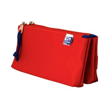 Estuche Rojo Oxfordkids doble STD