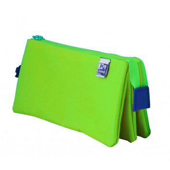 Estuche Verde Manzana Oxfordkids Triple STD