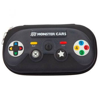 Estuche con forma de mando de consola - Monster Cars