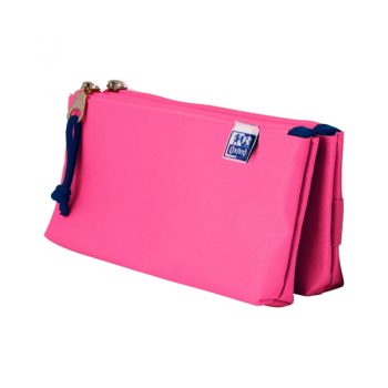 Estuche Fucsia Oxfordkids doble STD