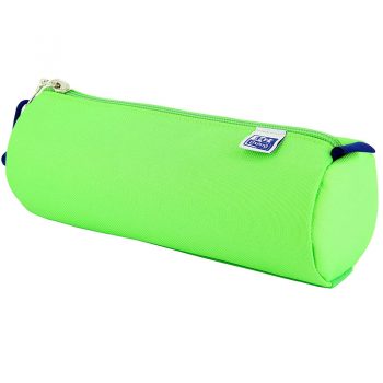 Estuche Verde Manzana Oxfordkids redondo grande STD