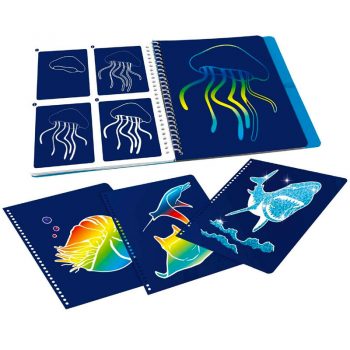 Libro para Colorear Magic Scratch Book - Dino World Underwater