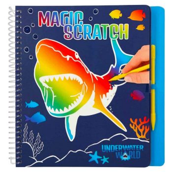 Libro para Colorear Magic Scratch Book - Dino World Underwater