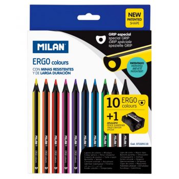 Caja 10 lápices de colores ERGO