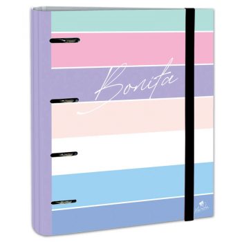 Carpeblock 4 anillas 40 MM cartón forrado impreso con diseños - plastificado mate