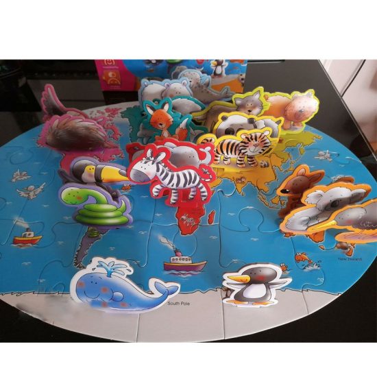 GRAFIX 3D World Animal Puzzle - 18 piezas