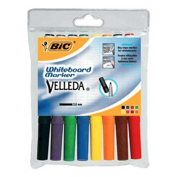 Rotulador Pizarra Bic Velleda Medium 8 colores